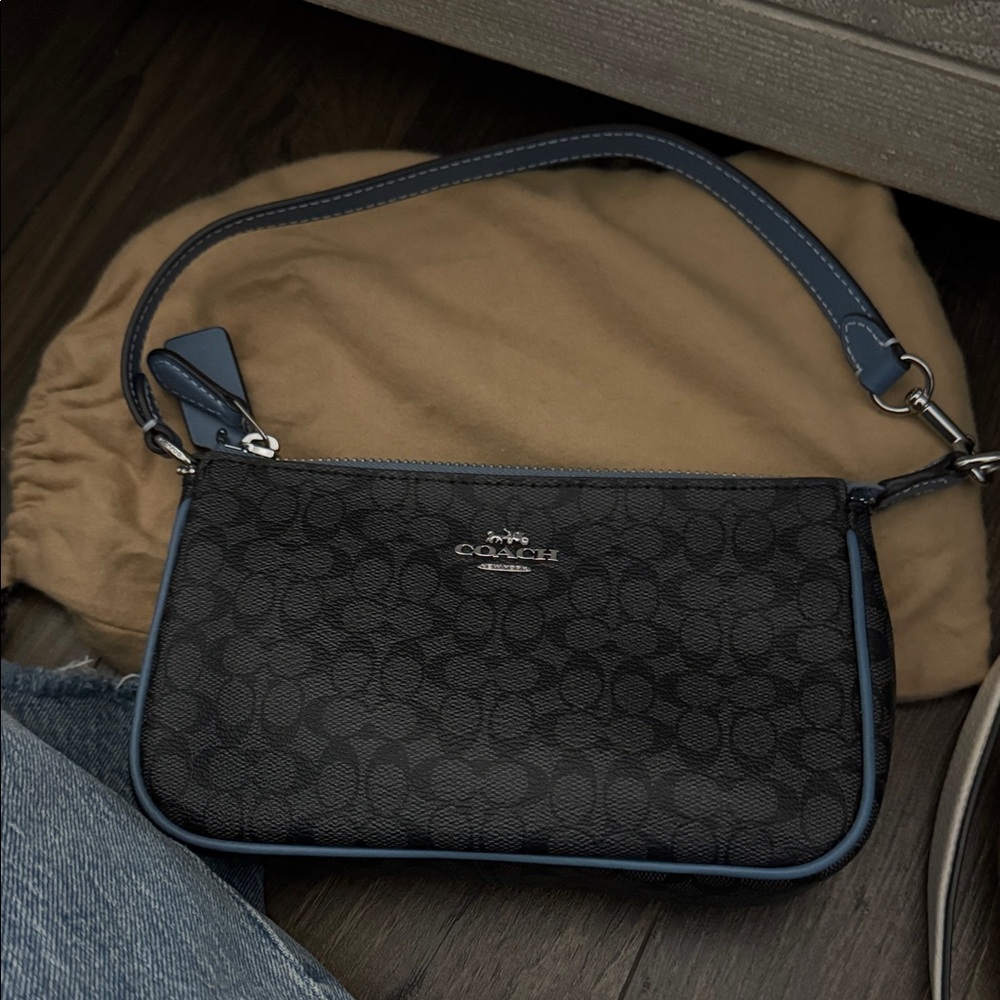 Coach Black and Navy Shoulder Bag